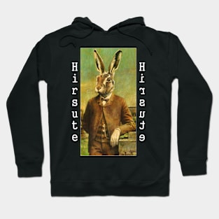 Hirsute Victorian Hare In A Suit Hoodie